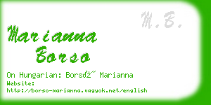 marianna borso business card